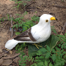 artificial bird about 28x20cm feathers seagull bird handicraft garden decoration birthday gift a1992 2024 - buy cheap