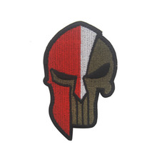 Poland Skull Spartan National Flag Patch Tactical Emblem Military Badges Appliques Polish Embroidered Patches 2024 - buy cheap