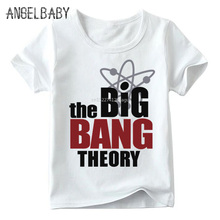 Camiseta con estampado de Big Bang Theory Bazinga para niños y niñas, Tops blancos de verano, camiseta informal para niños, ooo462 2024 - compra barato