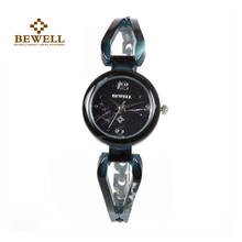 BEWELL женские нефритовые часы, женские часы с узорами циферблата под камень, роскошные уникальные дизайнерские маленькие часы для девочек, браслет, ювелирные изделия в подарок для мужчин 077A 2024 - купить недорого