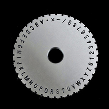 Символ пластина шрифт колесо шестерни для ручной стали тиснение машина Embosser 2 мм/2,5 мм/3 мм/4 мм/5 мм/6 мм металлический лист пластины 2024 - купить недорого