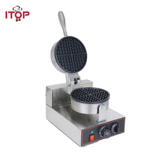 ITOP Commercial Waffle Makers Electric egg bubble waffle maker machine Nonstick eggettes puff bubble egg cake oven 2024 - buy cheap