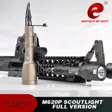 Elemento airsoft arma luz m620p scouting caça lâmpada superbright 630 lúmen tático lanterna arma luz ex363 2024 - compre barato