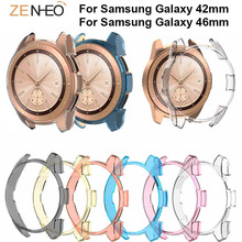 Full Protector Case For Samsung Galaxy Watch 42mm 46mm Cover Shell Transparent PC Protective Cases Frame Smartwatch Accessories 2024 - buy cheap