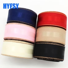 Gilt ribbon 10 yards DIY handmade materials gift packaging 10mm/25mm/38mm headdress rose gold Double sided 2024 - buy cheap