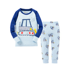 Conjunto de pijama infantil, pijama de algodão para meninos, roupas para crianças de 1 a 8 anos 2024 - compre barato