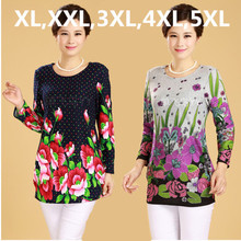 30 COLOR! XL,XXL,3XL,4XL,5XL! 2016 New Winter Big Plus Size Shirt for Women Camisas Blusas Cotton Woman Printed Blouse Top Tunic 2024 - buy cheap