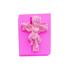 Cross & Angel Peace Dove Silicone Mold Cake Decoration Fondant Cake 3D Mold Food Grade Birds silica gel mould F0752 2024 - buy cheap