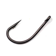 100pcs/pack Carp Hook Telflon Coating Carp Fishing Hooks Standard Japan Made Dark Strong Fishhook Size 2 4 6 10 2024 - buy cheap