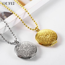 OUFEI Fashion Necklaces 2019 Photo Frame Necklace Stainless Steel Woman Jewelry Accessories Mass Effect Choker Free Shipping 2024 - buy cheap