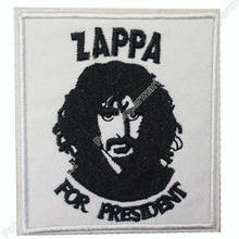 3" ZAPPA For President Frank Zappa Music Rock Band LOGO Embroidered IRON ON Patch Applique Cap Hat Heavy Metal 2024 - buy cheap