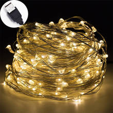 Copper Wire Led String Light 5M USB Operated Garland Outdoor Indoor Home Christmas Decoration Fairy Light Led Strip 2024 - buy cheap