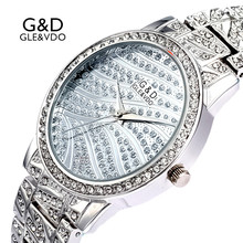 G & D-reloj de pulsera de plata para mujer, accesorio de vestir, con correa de acero inoxidable, 2017 G & D GLE & VDO 2024 - compra barato