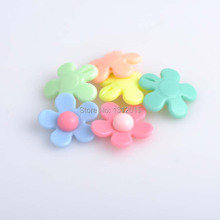 Wholesale  Acrylic lucky Color charm Spacer Beads Fit DIY Jewelry  Craft 20x20mm 30pcs XY116 2024 - buy cheap