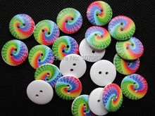 500pcs 20mm Painted Wooden Buttons Sewing 2 Holes Round DIY Crafts Embellishments For Scrapbooking Cardmaking 2024 - buy cheap