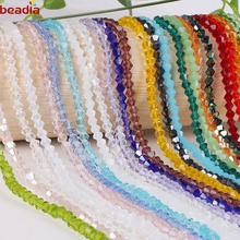 New Style 4mm Faceted Crystal Beads Glass Round Loose Beaded Beads For DIY Necklace Jewelry Making Handmade Girl's Gift 50pcs 2024 - buy cheap