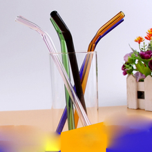 Canudos de vidro reutilizáveis pyrex colorido 2 tamanhos + 1 escova de limpeza de canudo para acessórios de bar 10 opções de cores hh 16pulseiras 2024 - compre barato
