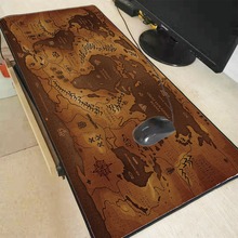 Mairuige World Map Large Gaming Mouse Pad XXL Lock Edge Mouse Pad Large Mousepad for Desk Black Extended Mat World Map 900*400mm 2024 - buy cheap