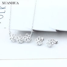 XUANHUA Stainless Steel Jewelry Woman Earring And Necklace Sets Jewelry Accessories Free Shipping Summer Accessories 2024 - buy cheap