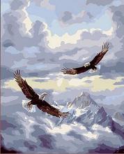 Eagle flying in mid-air animal painting by numbers on canvas wall pictures for living room home decor 2024 - buy cheap