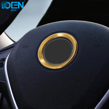 LOEN  For bmw X1 X3 X4 x5 X6 e46 e39 1PC Car Sticker Car Styling steering wheel Decoration Decal Circle ring car stickers 2024 - buy cheap