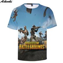 Aikooki Hot Game 3D Print PUBG T-shirt Men/Women Fashion Hip Hop Short Sleeve Tee shirt pubg 3d T shirt Men Summer Casual Tops 2024 - buy cheap