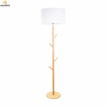 Luminária de chão, estilo nórdico, de madeira, para decoração interna, luminária de pé, para quarto e sala de estar, criativa, cabide, luz de chão moderna, led 2024 - compre barato