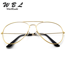 WarBLade новые классические очки пилота прозрачные очки wo мужские сплав оправа оптика авиационные очки мужские линзы 2018 хит продаж 2024 - купить недорого
