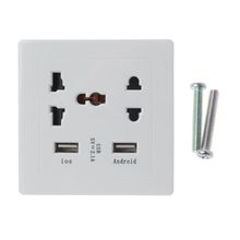 USB Wall Charger Socket with 2 USB Charging Ports 2 Electrical Outlet Extenders 2024 - buy cheap