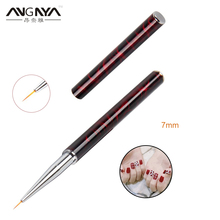 Металлическая ручка для рисования ногтей ANGNYA, 7 мм, УФ-гель, для рисования цветов, для маникюра, сделай сам 2024 - купить недорого