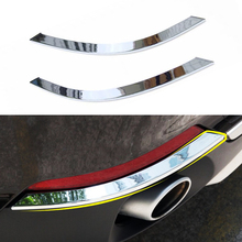 JEAZEA 2pcs ABS Chrome Plated Rear Tail Fog Light Lamp Styling Cover Trim Protective Decor For BMW X5 2014 2015 2024 - buy cheap