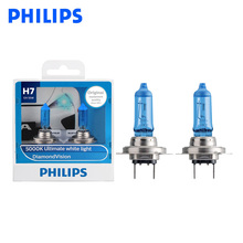 Philips H7 12V 55W PX26d Diamond Vision 5000K Super White Light Halogen Bulbs Auto Headlight 12972DV S2 ,A Pair 2024 - buy cheap