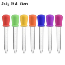 5ml Silicone Pipette Liquid Food Dropper Plastic Baby Feeding Medicine Dropper Spoon Burette Infant Utensils 2024 - buy cheap