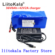 LiitoKala 36V 8AH With BMS battery 500W 18650 lithium battery pack 36V 8AH  Electric bicycle 36v battery pack 2024 - buy cheap