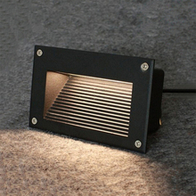 Outdoor 3W Led Step Light IP68 Aluminum Embedded Staircase Corner Lamp Waterproof Wall Stair Lamp Footlight For Landscape Garden 2024 - buy cheap