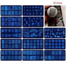 1 x Nail Stamping Plates 30 Styles Stainless Steel Konad Image Stamping Nail Art Template DIY Manicure Nail Stamp Plates JR01-30 2024 - buy cheap