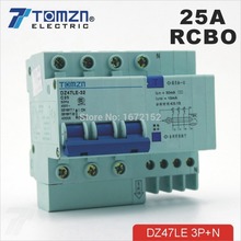 DZ47LE 3P+N 25A 400V~ 50HZ/60HZ Residual current Circuit breaker with over current and Leakage protection RCBO 2024 - buy cheap