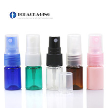 Frasco pulverizador de perfume vazio, de plástico, pequeno, recarregável, atomizador de névoa fina, maquiagem, 100x5ml 2024 - compre barato
