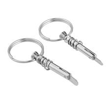 2 Pcs Marine Stainless Steel Quick Release Safety Pin With Ring Lanyard For Boat Bimini Top Deck Hinged/ Jaw Slide Clamp Bracket 2024 - buy cheap