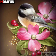 HOMFUN Full Square/Round 5D DIY Diamond Embroidery "Birds and flowers" Diamond Painting Cross Stitch Rhinestone 5D A00709 2024 - buy cheap