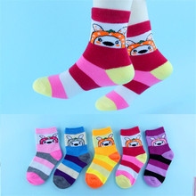 5Pair/lot Soft Cotton Kids Socks Baby Mesh Breathable Cartoon Boys Girls Sock Autumn Winter for Children Gifts Toddler Clothes 2024 - buy cheap