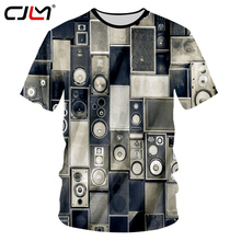 CJLM Men's Casual Tshirts Cool Print Camera Lens 3D T-shirts 2018 Man Brand Clothes Hip Hop O Neck Pullovers Shirts Unisex Tees 2024 - buy cheap