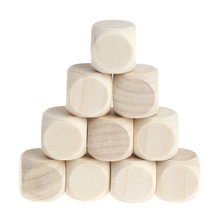 Original Wood Dice 10mm 12mm 14mm 16mm 18mm Blank Faces Kid Toys Game 6 Sided Dice 2024 - buy cheap