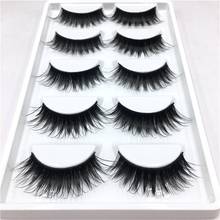 5 Pairs/Pack Fashion Women Black Handmade False Eyelashes Natural Long Soft Eye Lashes Extension Beauty Makeup Tool 2024 - buy cheap