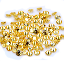 1000pcs AAAAA+ 0.8-4mm CZ Stone Round Cut Beads Gold Color  Cubic Zirconia Synthetic Gems For Jewelry 2024 - buy cheap