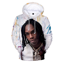 Sudadera con capucha para hombre y mujer, prenda unisex de manga larga con estampado 3D de YNW Melly, estilo hip hop, a la moda 2024 - compra barato