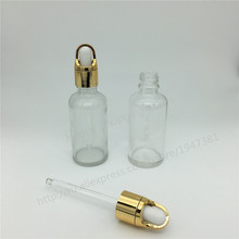 500pcs 50ml Transparent Glass Bottle With Basket Shape dropper, Essential Oil Dropper bottle, Packaging Bottle 2024 - buy cheap