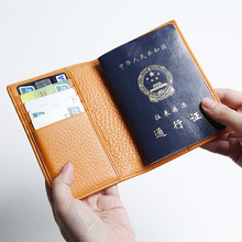 EMMA YAO women's leather passport cover handmade coin purses holders famous brand passport case 2024 - buy cheap