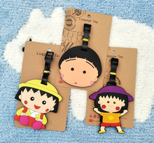 IVYYE Chi-bi Maruko Anime Travel Accessories Luggage Tag Suitcase ID Address Portable Tags Holder Baggage Labels New 2024 - buy cheap