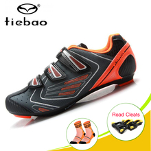 TIEBAO дорожная обувь для велоспорта zapatos ciclismo bicicletas, для езды на велосипеде, самоблокирующиеся дышащие спортивные кроссовки, обувь для езды на велосипеде 2024 - купить недорого